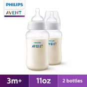 Philips AVENT 11oz Anti-colic Baby Bottle, 2-pack