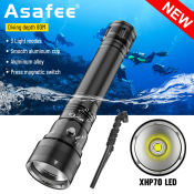 Asafee DV56 Super Bright Underwater Flashlight - 26650 Battery