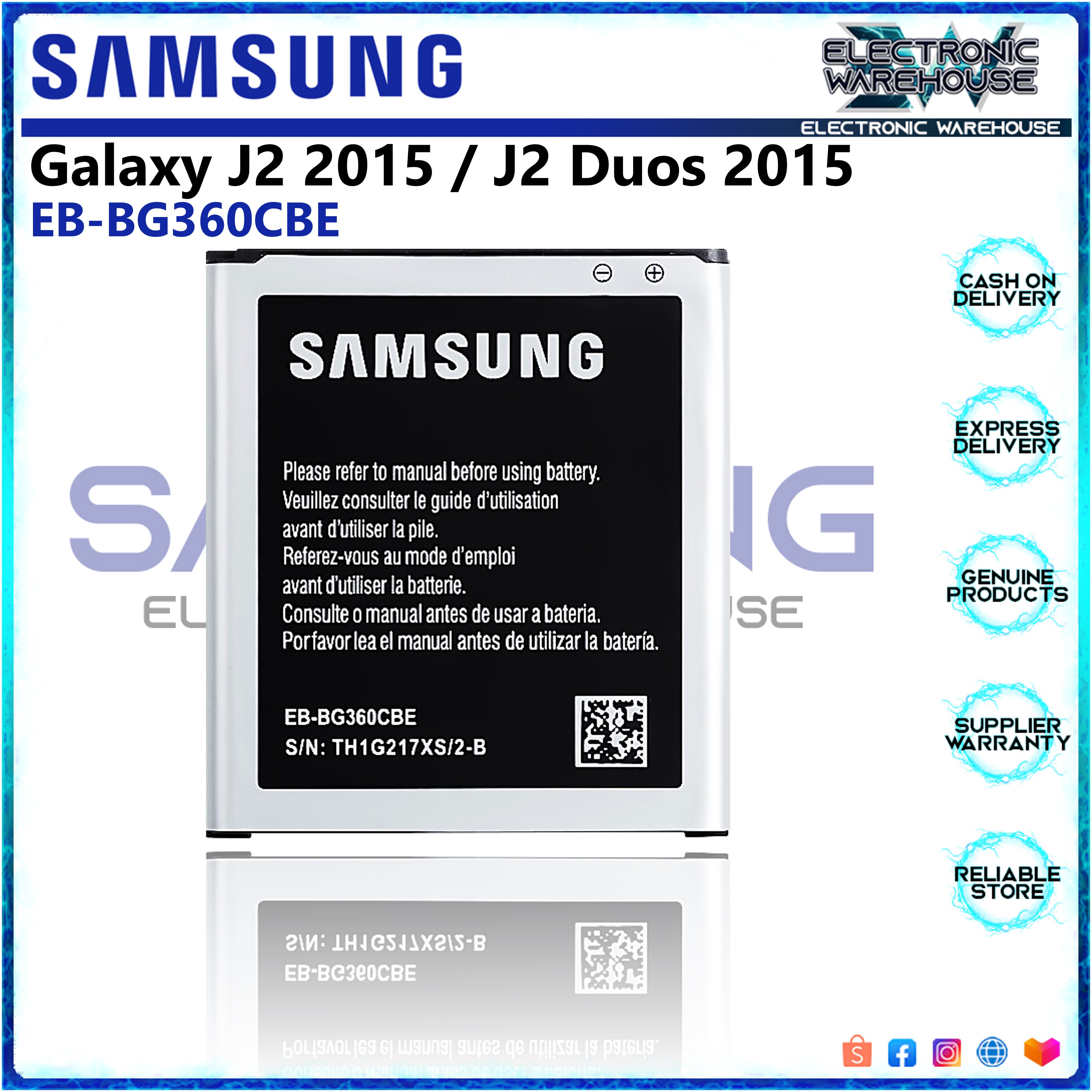 Shop Samsung J2 Dtv Battery Online with Best Discounts and Low