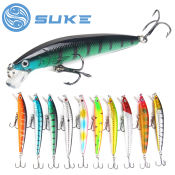 Suke 1pcs Lifelike Fishing Lures - 10 Colors, 9G