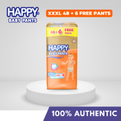 HAPPY Baby Pants Diapers XXXL 48 + 6 pieces