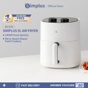 Simplus 5L Air Fryer: Large Capacity, Oil-Free, Multifunction Kitchen