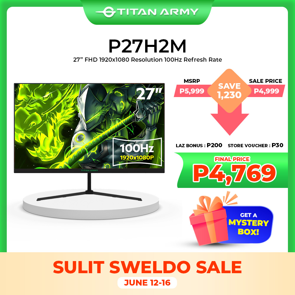 Titan Army P27H2M 27 inch FHD 1920x1080 resolution 100Hz refresh rate with 4ms response time ,VA flat monitor