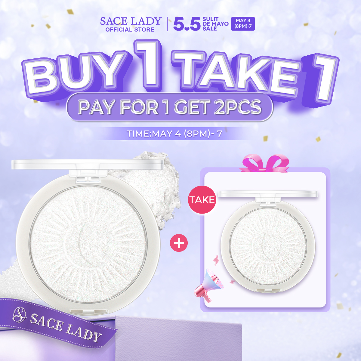 Discount on Sace Lady  shoes - SKU:  High Shimmer Highlighter Powder Smooth Lightweigh