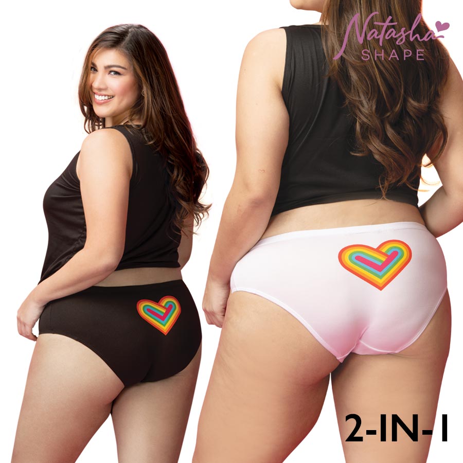 Natasha 3 pcs Plus size panty midwaist. SALE! 3 in1 pack
