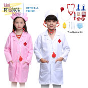 Little Doctor Gown Role Play Kids Costume nurse uniform