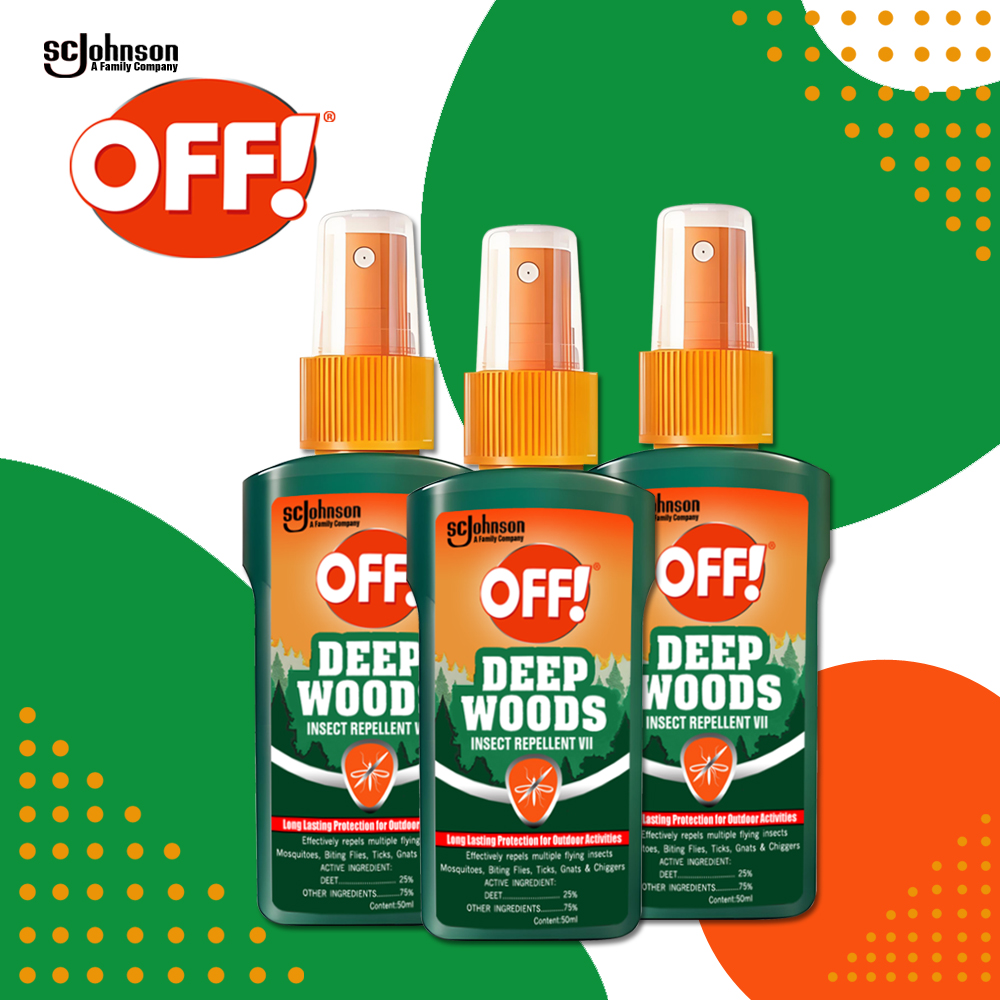 OFF！Deep Woods Insect VII Mosquito repellent spray provides long- protection , and repels tic, es