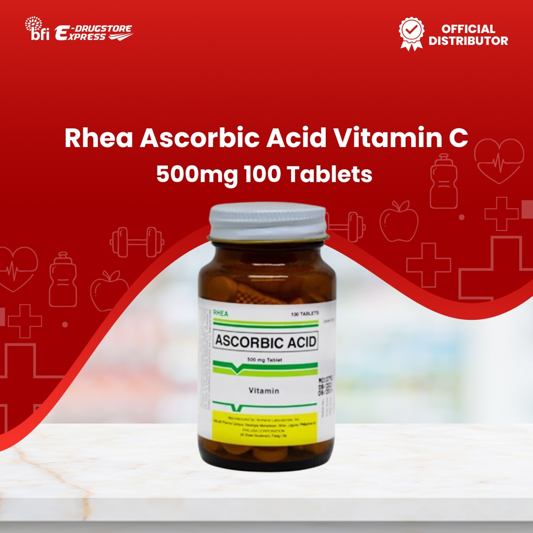 Rhea Ascorbic Acid Vitamin C 500mg 100 Tablets