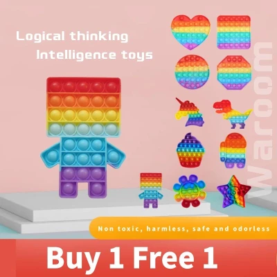 buy 1 free 1 cod buy one free one (random) pop it fidget toys sensory fidget toys Multiplayer interactive brain game Suitable for children and high-pressure people and the best choice as a gift(noted the 2finger only one pcs not 2pcs) (5)