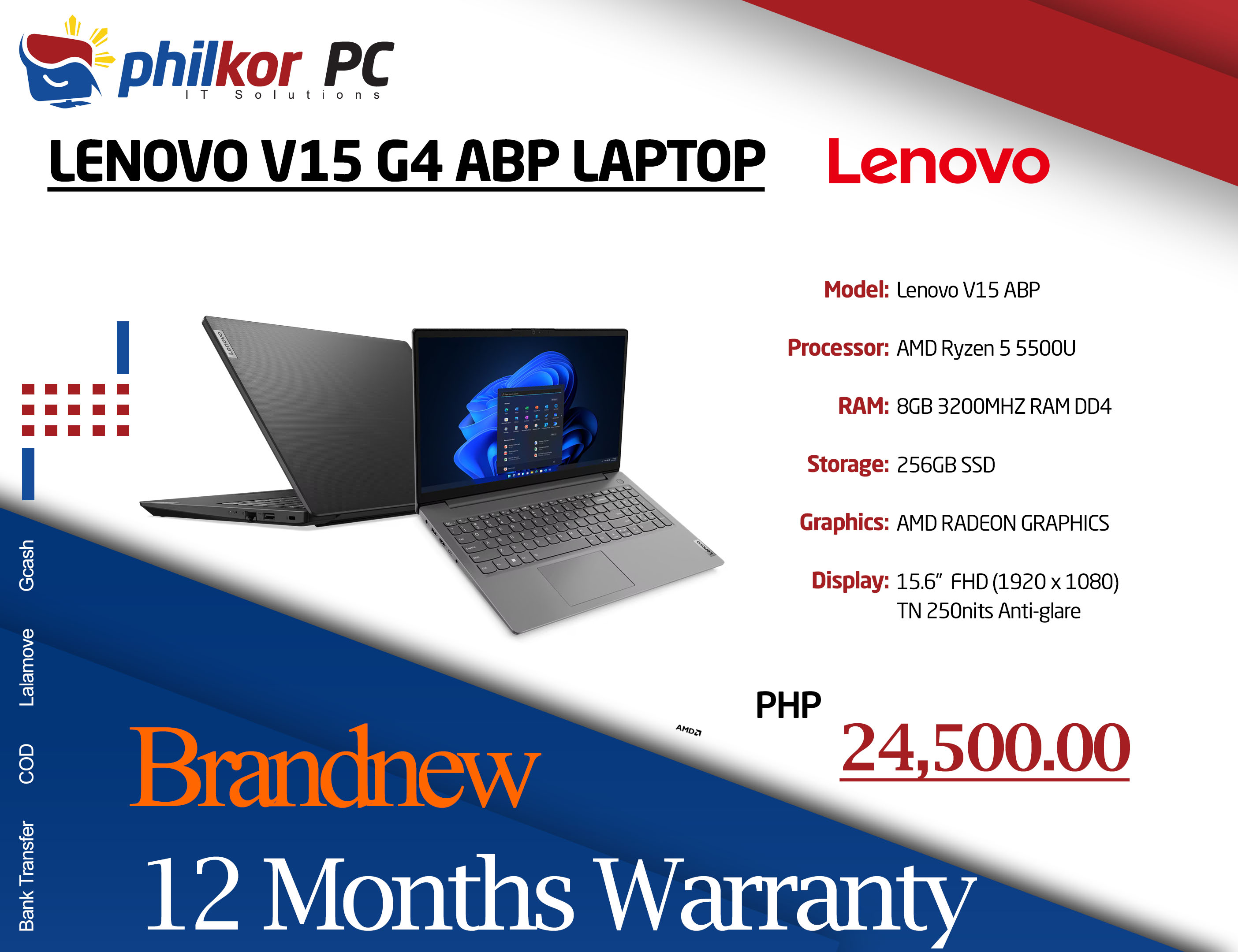 Lenovo Ideapad Ryzen 4500U Fhd Laptop With 8Gb Ram