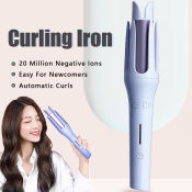 Rotating Hair Curler Iron - Fast Heating Ceramic Styling Stick