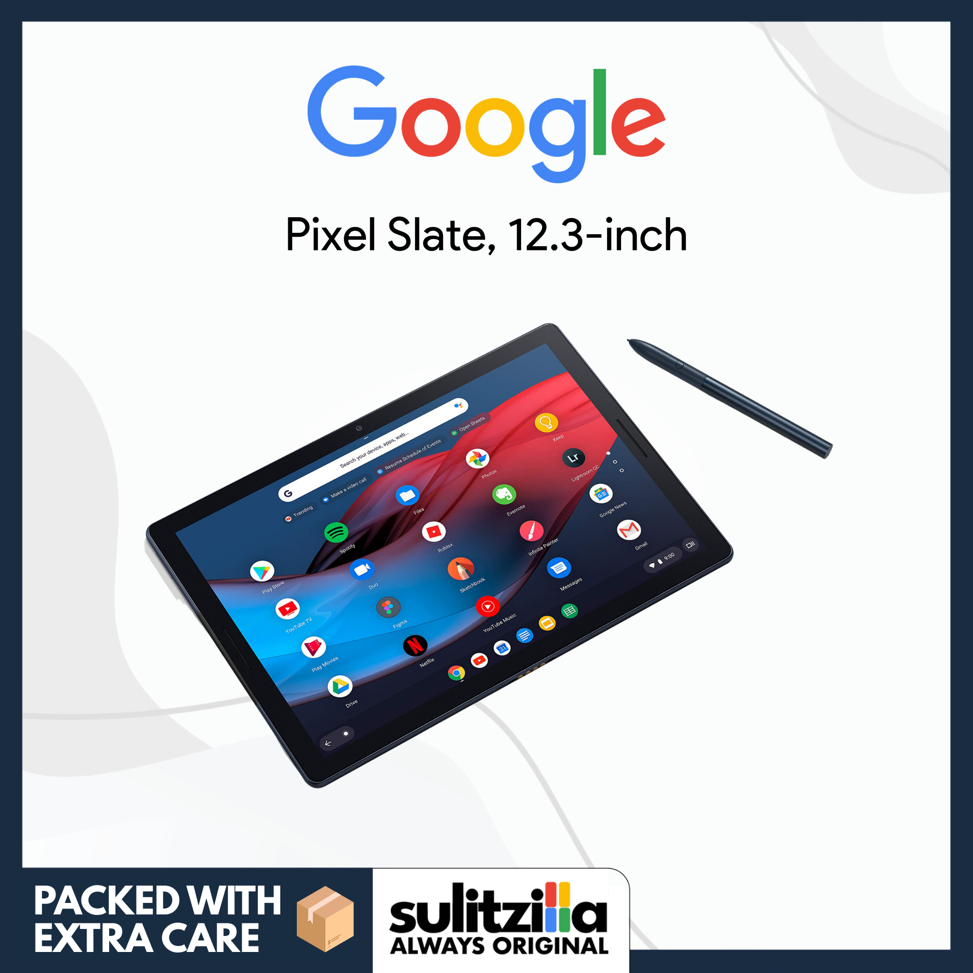Google Pixel Slate 12.3-Inch Tablet (ChromeOS) - Midnight Blue