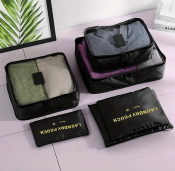 Travel Packing Cubes Set - 6pcs Organizer Bags, Brand XYZ