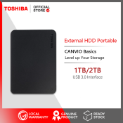 Toshiba Canvio Basics 1TB/2TB Portable USB 3.0 HDD