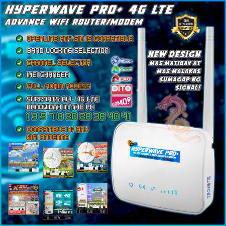 Premium HyperWave WiFi Cpe Permanent Full admin Router Modem Openline 4G Lte Sim Globe Smart Pldt Gomo Dito