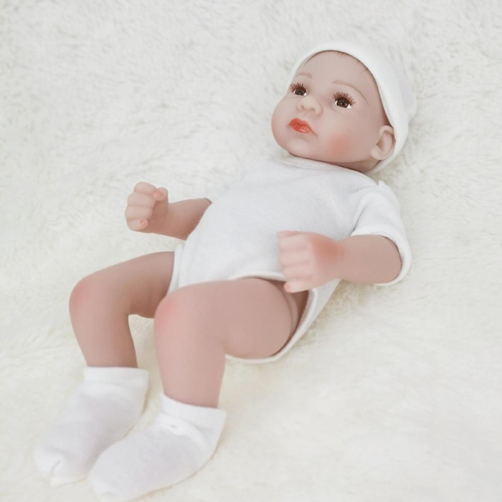 Macrobaby White Vinyl Baby Doll Reborn Girl Victoria Auburn, 42% OFF