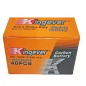 KingEver 40pcs Extra Heavy Duty AA/AAA Carbon Batteries