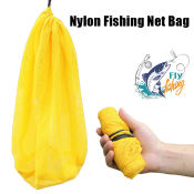 Durable Quick-Drying Yellow Fishing Net Bag - 