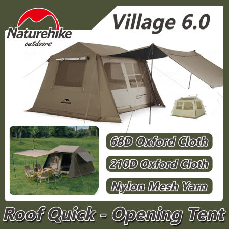 Naturehike Village 6.0 Ridge Quick Open Tent - 6 Persons