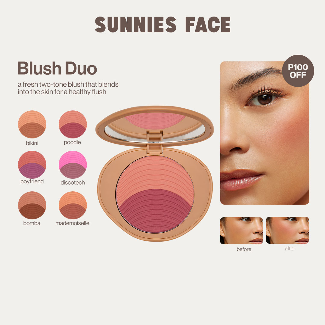 Discount on Sunnies Face  shoes - SKU: Sunnies Face Healthy Touch Blush Duo [Two-Tone Powder Blush]