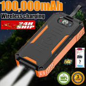 Original Solar Wireless Power Bank with Fast Charging Capability