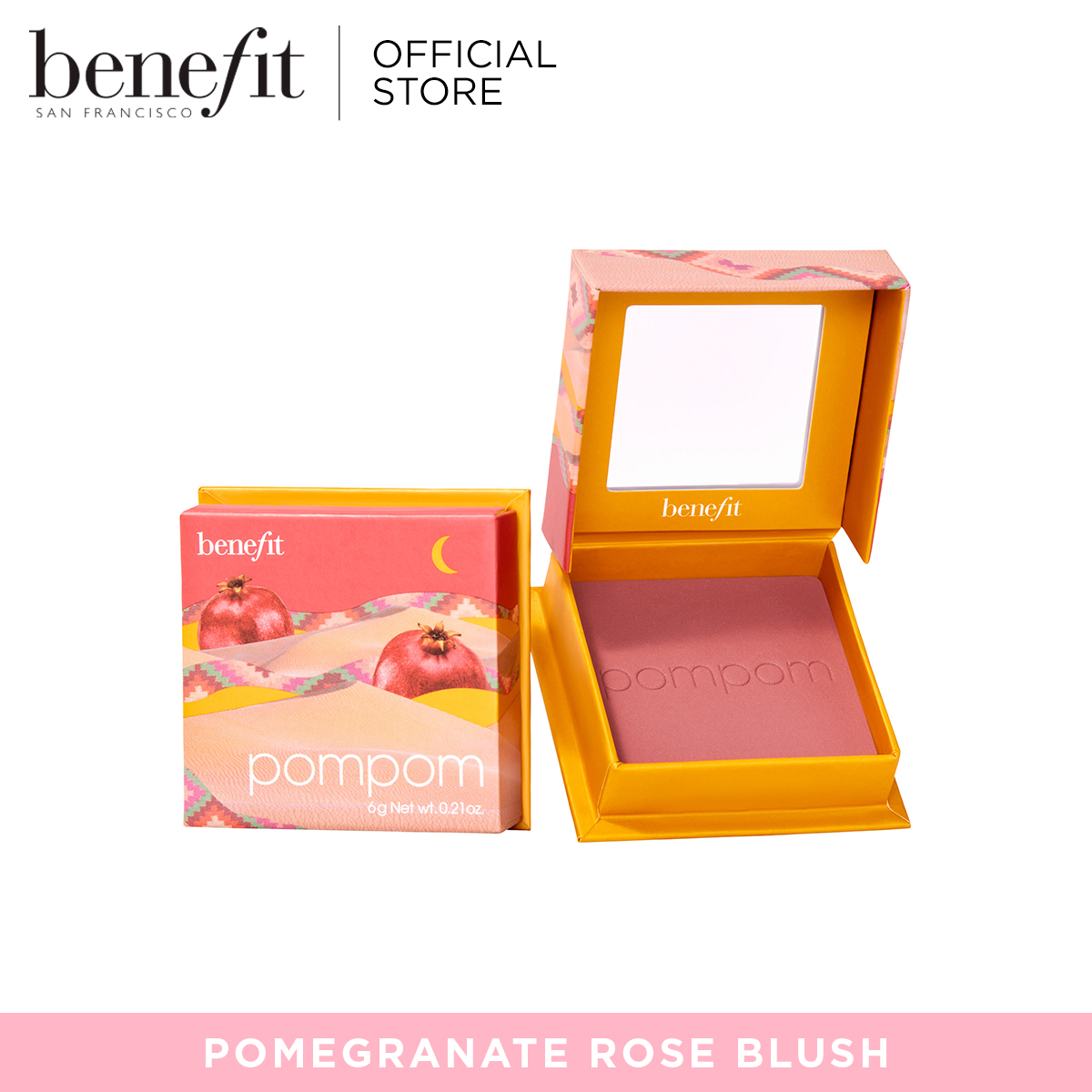 Discount on Benefit  shoes - SKU: Benefit Pompom Pomegranate Rose Blush