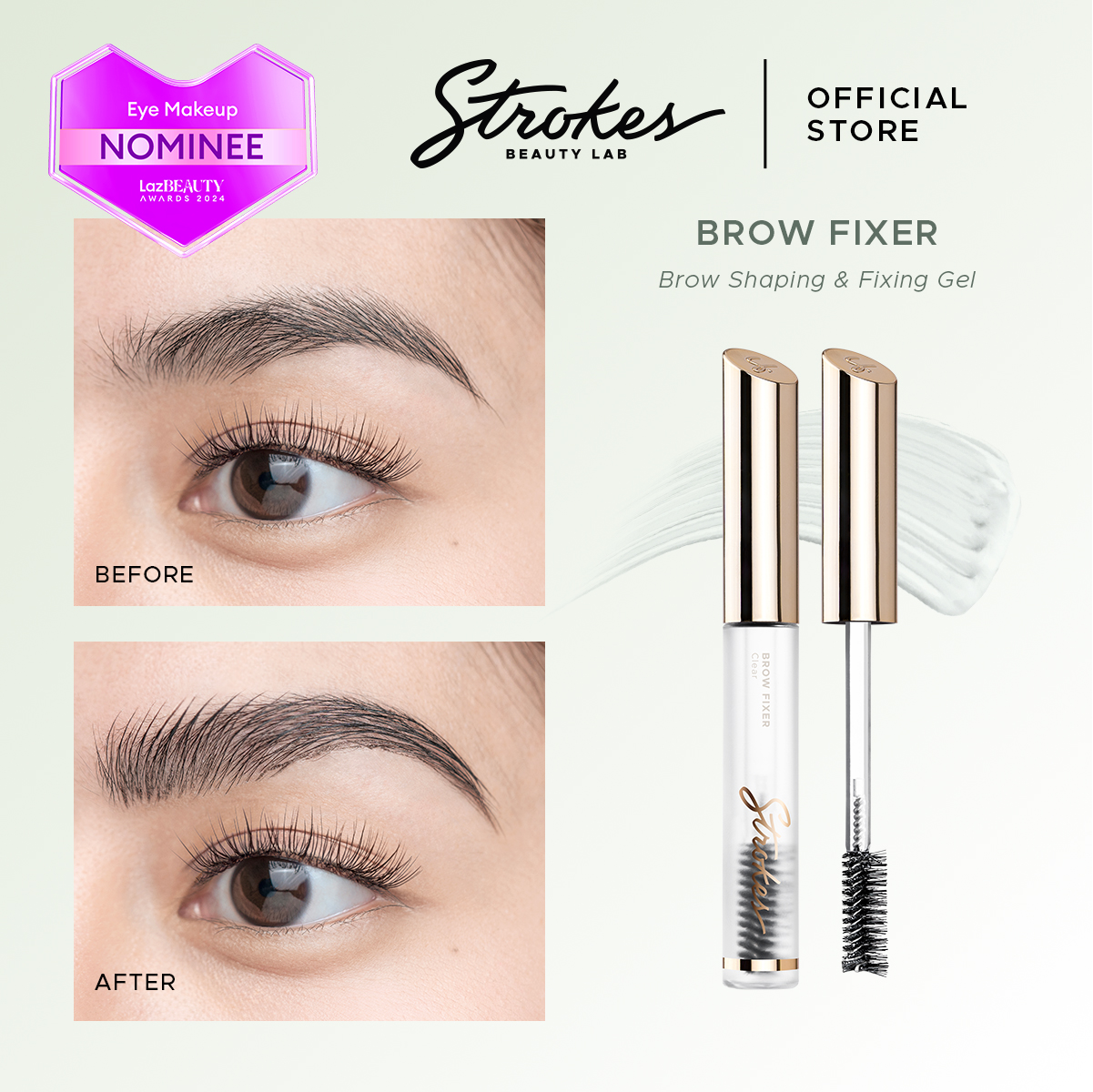 Discount on Strokes Beauty Lab  shoes - SKU: Strokes Brow Fixer In Clear [ Strong Hold Brow Gel