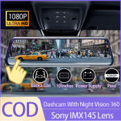 Sony Ultra HD 1080P 10" Touch Screen DashCam