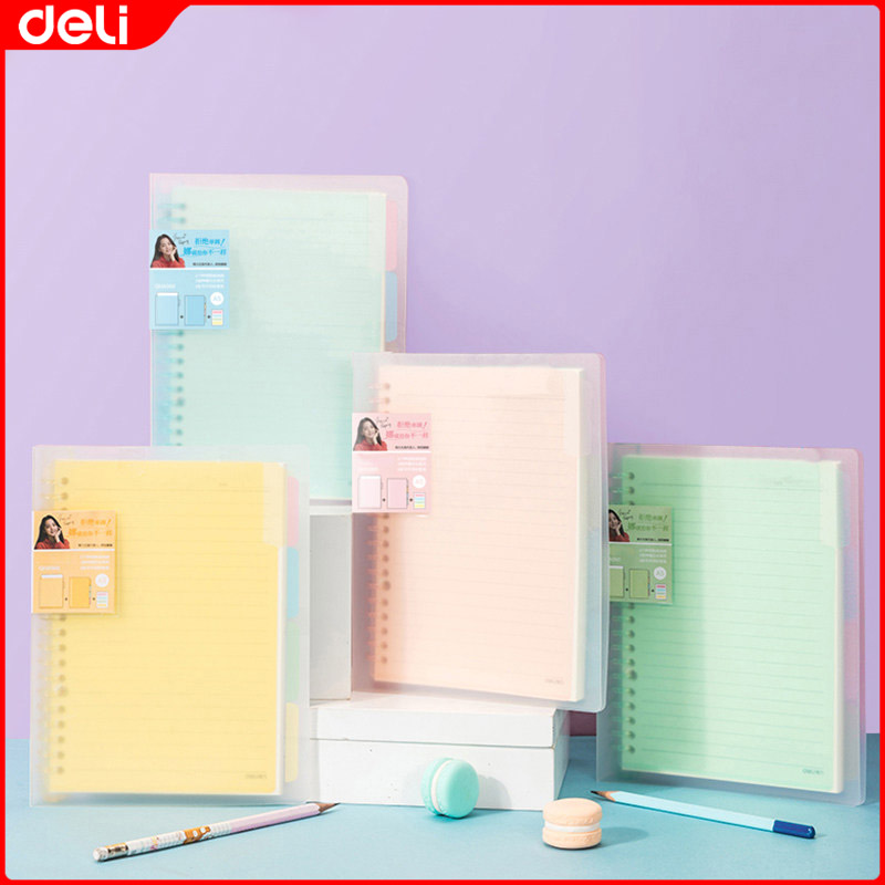 Deli Spiral Notebook For College Students Binders Refillable Diary Notebook For School Supplies A5 60 Sheets 1PC