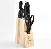 Stainless Steel Kitchen knives with Peeler and Scissor