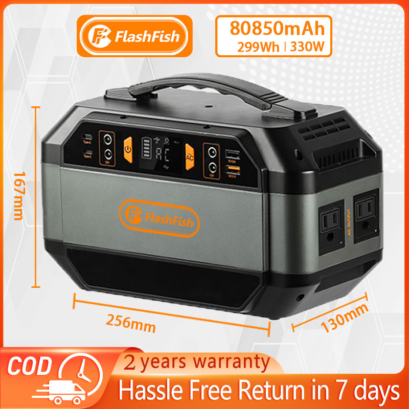 flashfish 330w portable power station