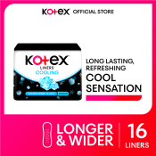 Kotex Cooling Longer & Wider Liners 16s