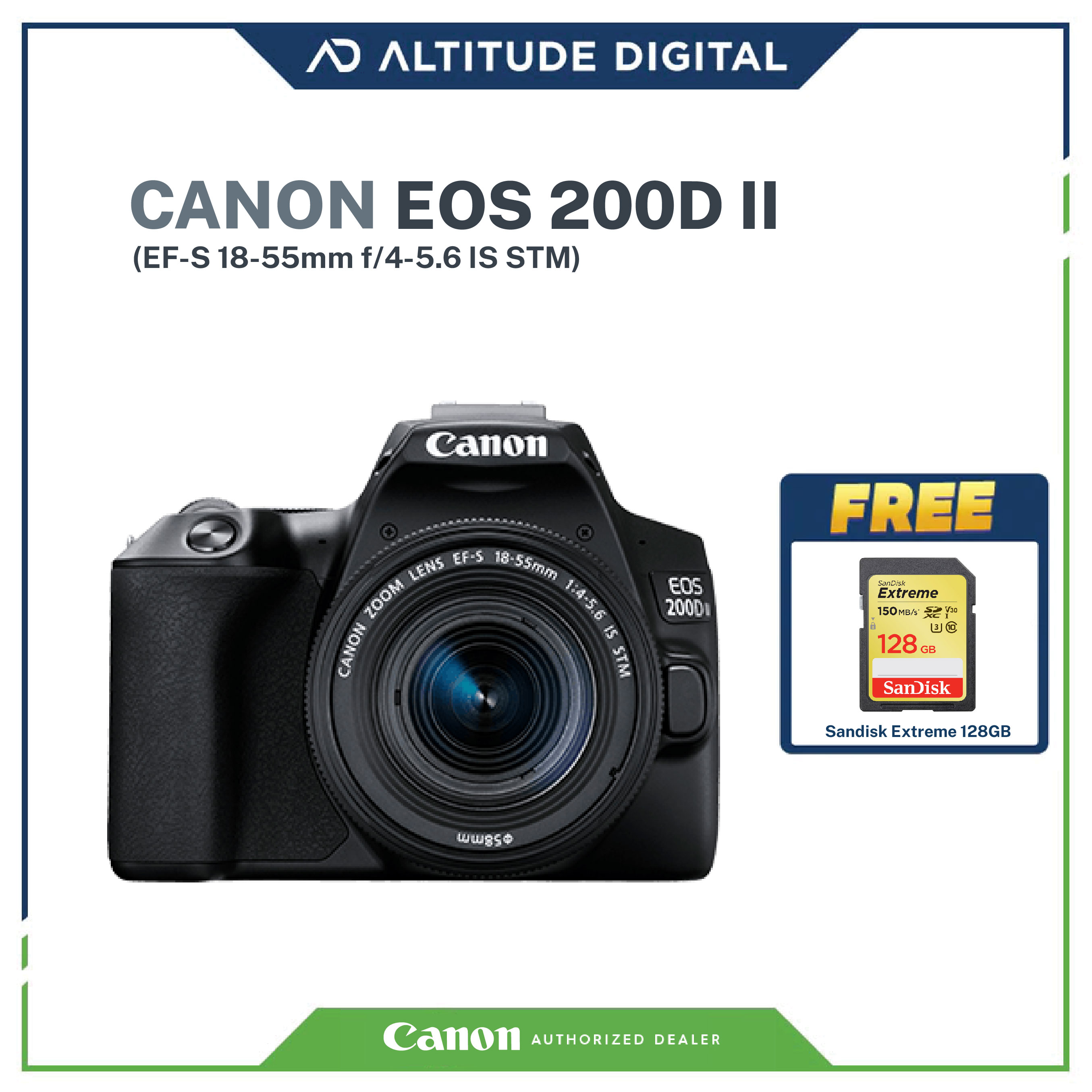 canon 200d with single lens price