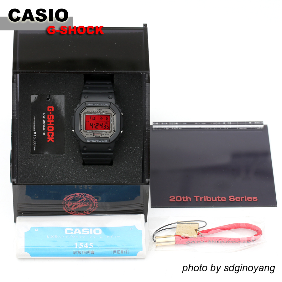 CASIO Casio G-SHOCK DW-5000ML-1JF Blood Crane (20th Anniversary