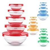 COD Colorful Glass Bowl Set - 5pcs