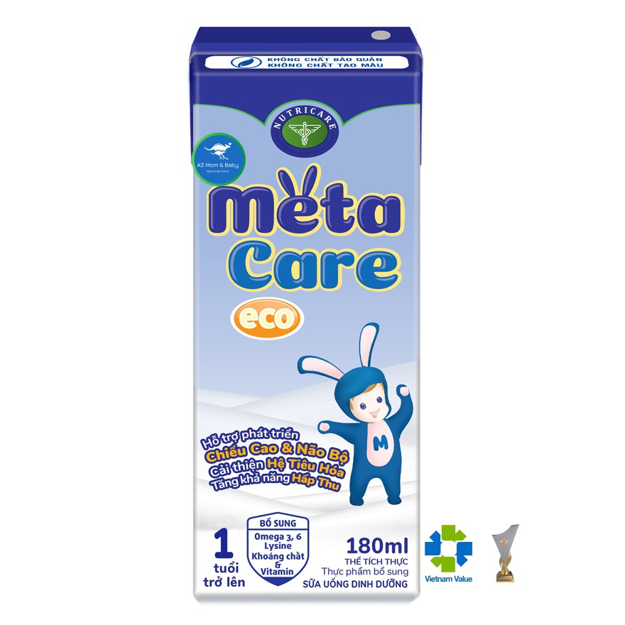 Thùng sữa nước pha sẵn Nutricare Metacare ECO 180ml