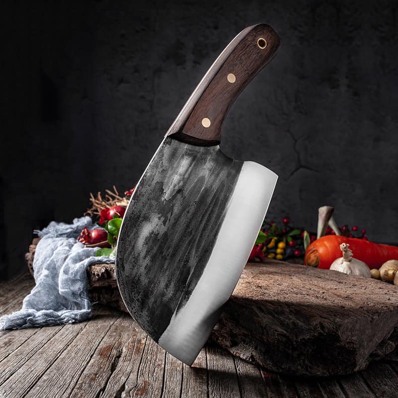 Hand-Forged round Head Old-Fashioned Kitchen Knife