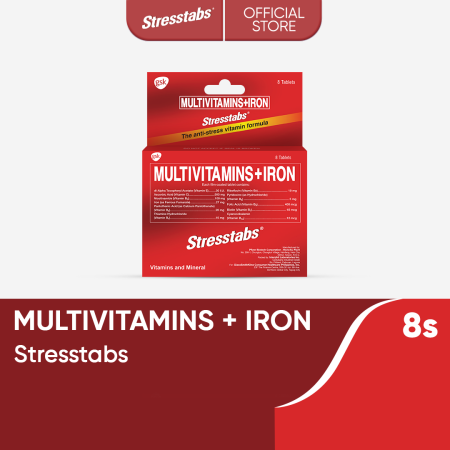 Stresstabs Multivitamins + Iron: Stress Relief and Mental Focus