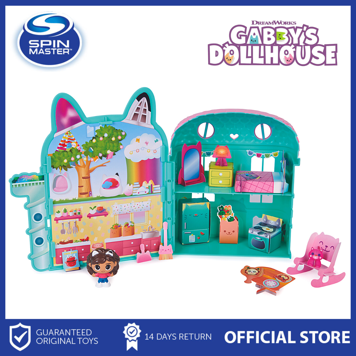 Gabby's Dollhouse Gabby Girl's Purr-ific Pool Playset with Gabby