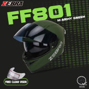 ZEBRA YM-611 Full Face Motorcycle Helmet with Dual Visor