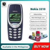 Original Nokias 3310 Dark blue 900mAh 2G GSM Mobile phone
