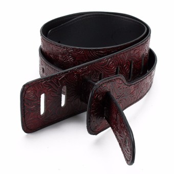 1.5CM Adjustable Black PU Leather Python Skin Pattern Thick Strap Guitar Bass - Intl June 2018 - 2 1.5CM Adjustable Black PU Leather Python Skin Pattern Thick Strap Guitar Bass - Intl - 2
