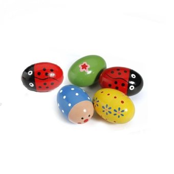 4pcs Wooden Egg Maracas Shakers Music Percussion Toy For Kids(Random Color) April 2018 - 4 4pcs Wooden Egg Maracas Shakers Music Percussion Toy for Kids(Random Color) - 4