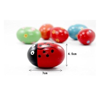 4pcs Wooden Egg Maracas Shakers Music Percussion Toy For Kids(Random Color) April 2018 - 2 4pcs Wooden Egg Maracas Shakers Music Percussion Toy for Kids(Random Color) - 2