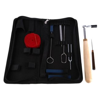 9 Pcs/set Piano Tuning Hammer Wool Mute Temperament Strip Tools Kitwith Black Zip Bag For Piano Tunning Or Repairing - Intl June 2018 - 2 9 Pcs/set Piano Tuning Hammer Wool Mute Temperament Strip Tools Kitwith Black Zip Bag for Piano Tunning or Repairing - intl - 2