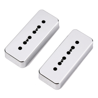 BolehDeals 2Pcs Silver Humbucker Pickup Cover 50/52mm Pole Suitable For P90 Soap Bar June 2018 - 2 BolehDeals 2Pcs Silver Humbucker Pickup Cover 50/52mm pole suitable for P90 Soap Bar - 2