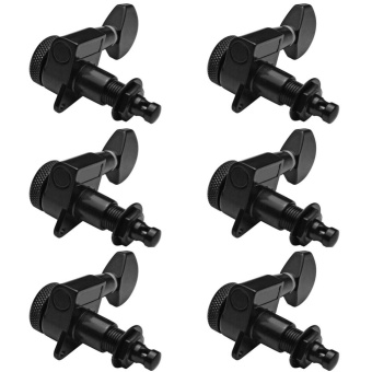 Guitar String Peg Locking Tuners Tuning Pegs Machine Heads Black 6RInline - Intl June 2018 - 3 Guitar String Peg Locking Tuners Tuning Pegs Machine Heads Black 6RInline - intl - 3