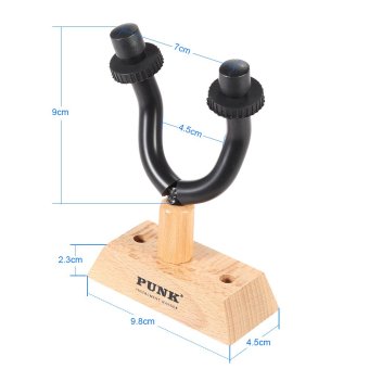 Guitar Wall Mount Hanger Metal Rack Hook W/ Rubber Sheath WoodenBase For Guitar Bass Violin Mandolin Ukulele Instrument Easy ToInstall June 2018 - 4 Guitar Wall Mount Hanger Metal Rack Hook W/ Rubber Sheath WoodenBase for Guitar Bass Violin Mandolin Ukulele Instrument Easy toInstall - 4