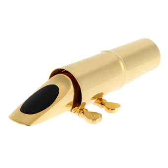 Jazz Alto Sax Saxophone 7C Mouthpiece Metal With Mouthpiece PatchesPads Cushions Cap Buckle Gold Plating June 2018 - 2 Jazz Alto Sax Saxophone 7C Mouthpiece Metal with Mouthpiece PatchesPads Cushions Cap Buckle Gold Plating - 2