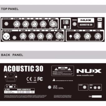 NUX AC30 30 Digital Acoustic Guitar Amplifier FREE Cable Cord June 2018 - 2 NUX AC30 30 Digital Acoustic Guitar Amplifier FREE Cable Cord - 2